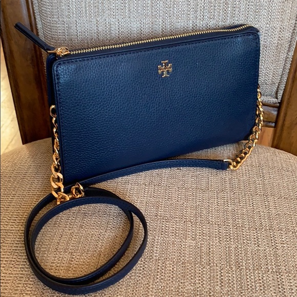 Tory Burch Carter Slim Crossbody Royal Navy - Picture 7 of 16